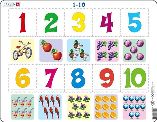 Larsen puzzle Maxi Apprendre à compter 10 pièces
