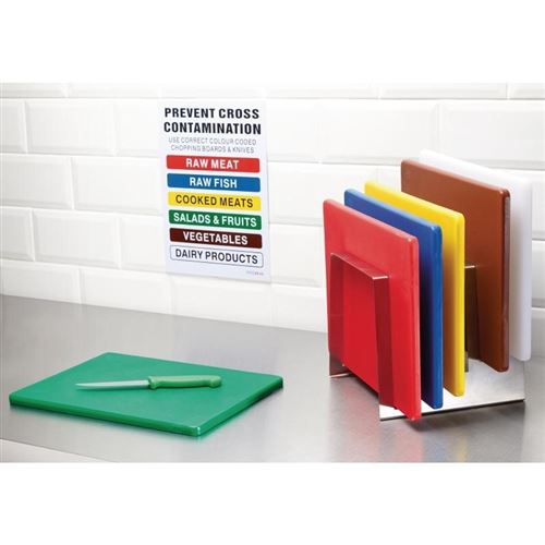 Petite planche à découper polyéthylène jaune 229 x 305 x 12 mm basse densité - Hygiplas - - Polyéthylène