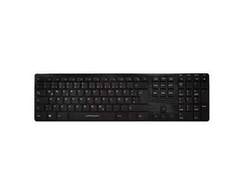 LC Power LC-KEY-5B-ALU Slim-Design - Clavier - USB - QWERTZ - Allemand - noir