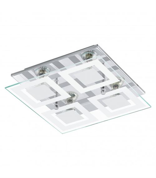 Plafonnier ALMANA 4 ampoules chrome