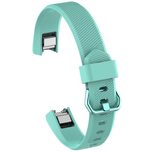 Bracelet sangle réglable avec boucle, longueur : 8.5 9cm cyan pour Fitbit Alta HR