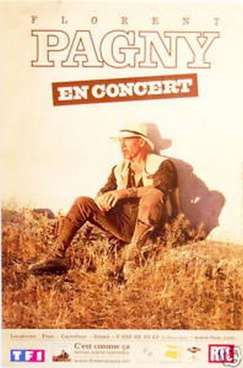 Florent PAGNY - 80x120 cm - AFFICHE / POSTER
