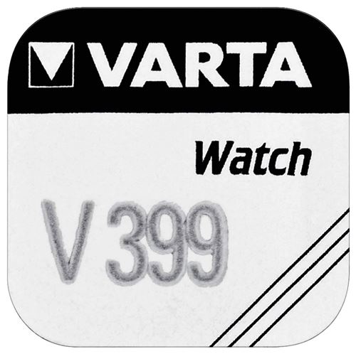 VARTA Lot de 3 Piles oxyde argent pour montres V399 (SR57), High Drain