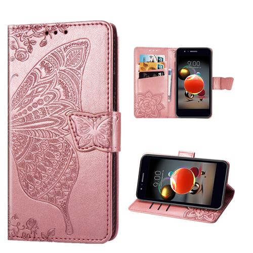 Coque PU Cuir FAYANGRIES pour Samsung Galaxy A41 (6.1),Papillon Support Protection Flip étui