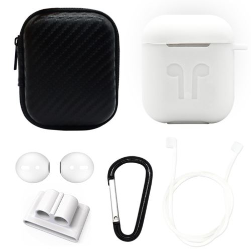 Coque en silicone WISETONY antichoc pour Apple AirPods - Blanc