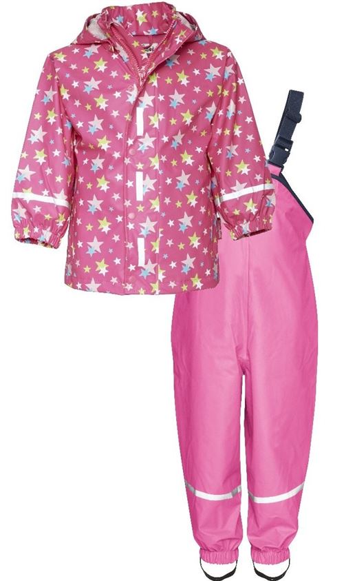 Playshoes habit de pluie deux pièces étoiles rose junior