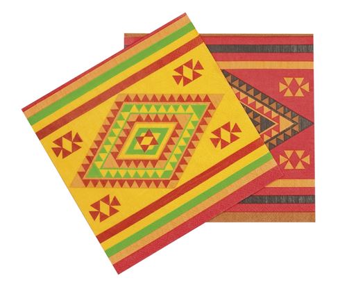 Boland serviettes de table Mexico Fieste 33 cm 12 pièces