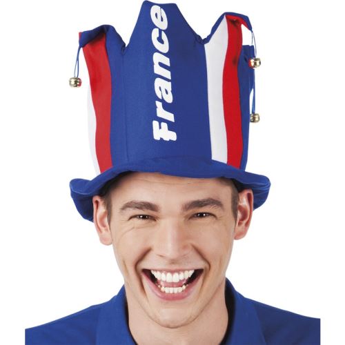 Chapeau avec grelot supporter France adulte