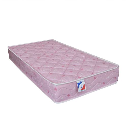 Matelas b&eacute;b&eacute; Coton Hypoallergenique En Mousse Ferme Rose 70x140