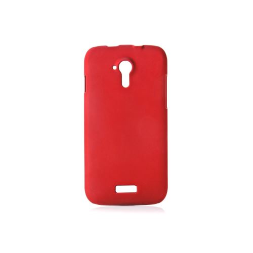 Coque rigide rouge toucher gomme pour Wiko Cink Five