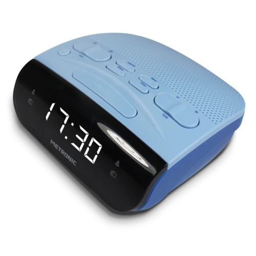 Radio-réveil Metronic Radio réveil duo colors double alarme