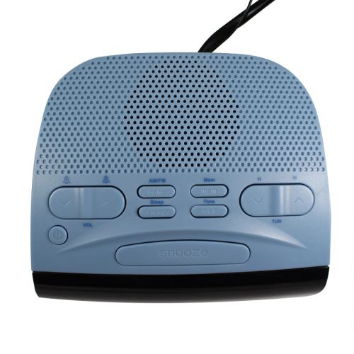 METRONIC Radio réveil AMFM double alarme bleu Duo colors 477033 METRONIC Radio réveil AMFM double alarme bleu Duo colors 477033