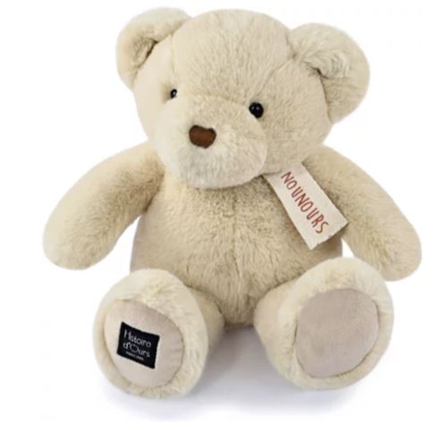 Doudou Et Compagnie Peluche Ours Histoire D'ours Vanille 28 Cm