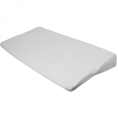 Lot de 5 draps housse 100% coton pour plan inclin&eacute; - 70 cm de large - Blanc -