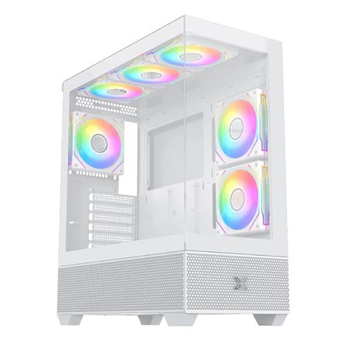 Non Communiqué Blanc Xigmatek Boitier Moyen Tour Atx Alphard Rgb Avec Panneaux Vitrés (Blanc) - Image 1