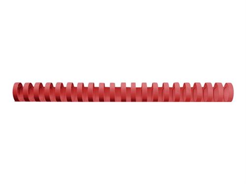 GBC CombBind - 16 mm - 21 anneaux - A4 (210 x 297 mm) - 145 feuilles - rouge - 100 unités peigne de reliure en plastique - pour P/N: 2101435, 4400399, IB271106, IB271717