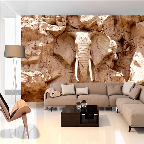 Papier peint - Éléphant de pierre Afrique du Sud 450x315 -