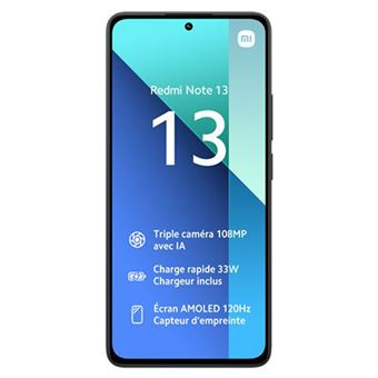 Xiaomi Redmi Note 13 4G 6 Go 128 Go Noir