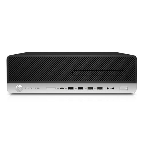 HP Elitedesk 800 G4 - Sff Core i7 8700 / Jusqu'À 4.6 Ghz - Ram 16 Go - SSD 512Go - UHD Graphics 630 - Win 11 - Moniteur : Aucun - Noir, Argent - Reconditionné - Grade A