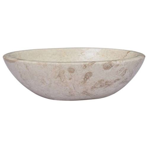 Lavabo Crème 53x40x15 cm Marbre Vidaxl