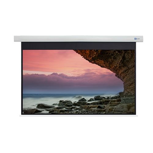 DELUXX Cin&eacute;ma Ecran Motoris&eacute; 203 x 114cm, 92- 4K Fibre MWHT
