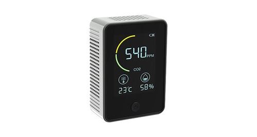 GENERIQUE - Détecteur de CO2 d'intérieur - Moniteur de qualité de l'air - Écran LCD rétroéclairé - Gris - Image 2