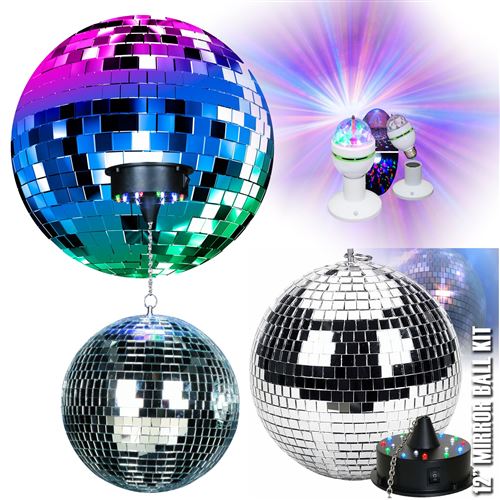 Boule Disco, Party Light avec haut-parleur, Boule à Facette