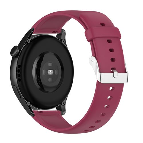 Avizar Bracelet Pour Huawei Watch 3 Pro Silicone Souple Bordeaux - Image 3