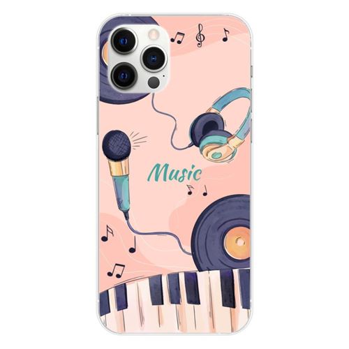 Coque en silicone imprimée compatible Apple iPhone 12 Pro Max Accords en couleur