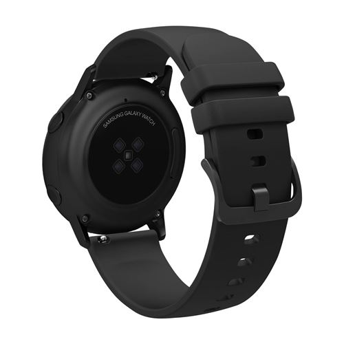 Avizar Noir Bracelet Pour Samsung Galaxy Watch Active 40Mm Silicone Souple Et Ajustable - Image 3