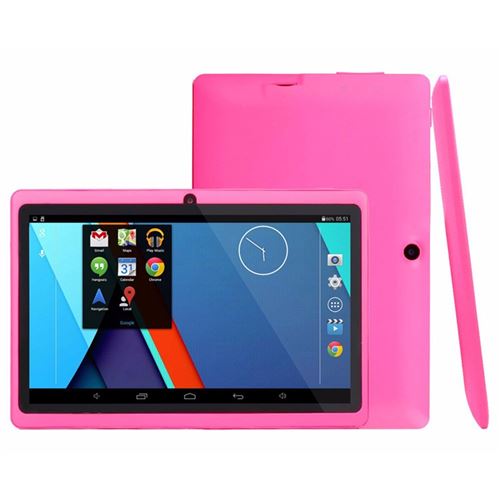 Non Communiqué Rose Tablette Tactile 7 Pouces Multi Touch Android 6.0 Google Play Wifi 3D + Sd 4Go Yonis