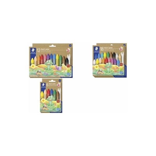 STAEDTLER Craie à la cire Noris junior, étui carton de 6