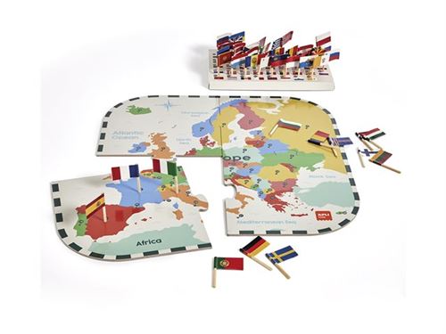 Non Communiqué Apli Kids - The Flags Of Europe - Puzzle - 4 Pièces