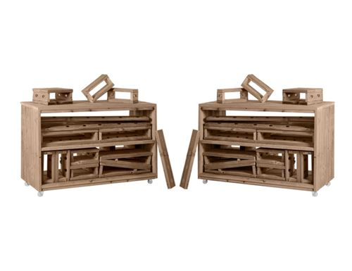 Set de 2 chariots de construction Big Block