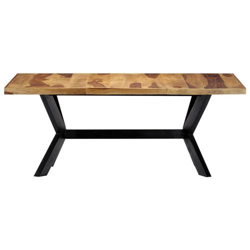 vidaXL Table de salle à manger 180x90x75 cm Bois de Sesham solide