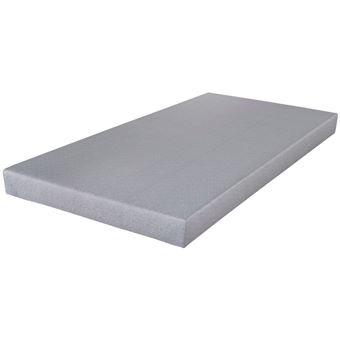 Sommier déco SR9 - Gris clair 90x190 - Lattes bois - H.13 cm - Made in France