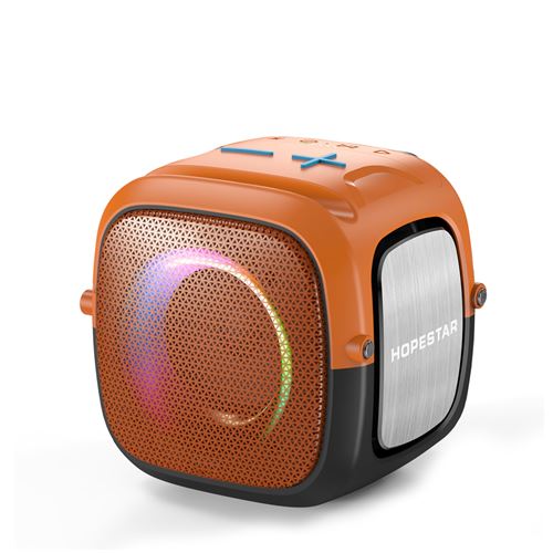 Enceinte sans fil HOPESTAR partyONEmini étanche haute puissance orange