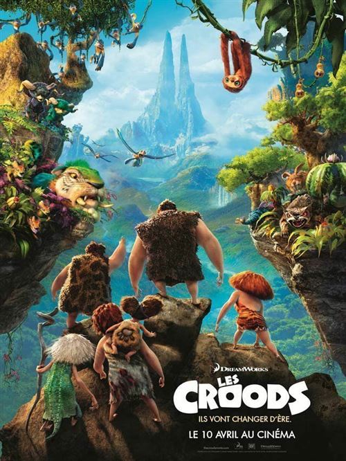 Affiche de Cinéma Originale - Les Croods - 2013 - Dreamwords - De Dos - 120x160cm État correct - N/A reconditionné disponible sur Fnac