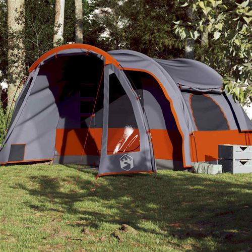vidaXL Tente familiale 6 personnes orange imperméable94733