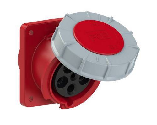 Non Communiqué Rouge/Gris Prise Femelle Cee 63 A 5 Pôles Pce Power Twist 435-6 400 V