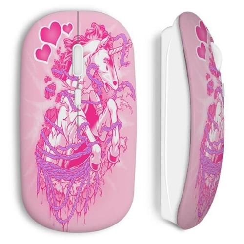 Souris sans fil Pink licorne Maniacase