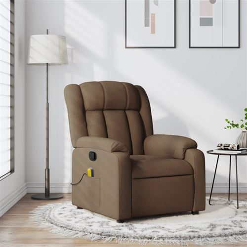 Non Communiqué Marron Vidaxl Fauteuil De Massage, Relaxation Tissu