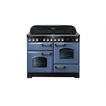 PIANO DE CUISSON CLASSIC DELUXE TAB VITRO 110 CM ROCHE BLEUE CHROME