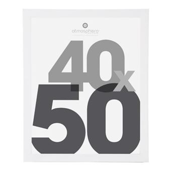Atmosphera Créateur d'intérieur - Cadre Photo "Classique" 40x50cm Blanc - 1