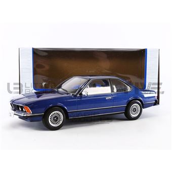 Voiture miniature au 1/18: rare BMW 628 CSI E24 bleue de MCG, neuve en  boîte