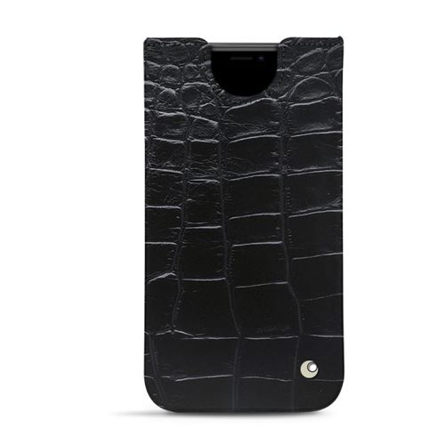 Pochette cuir pour iPhone 11 Pro - Pochette - Cuir Horizon - Noir - NOREVE