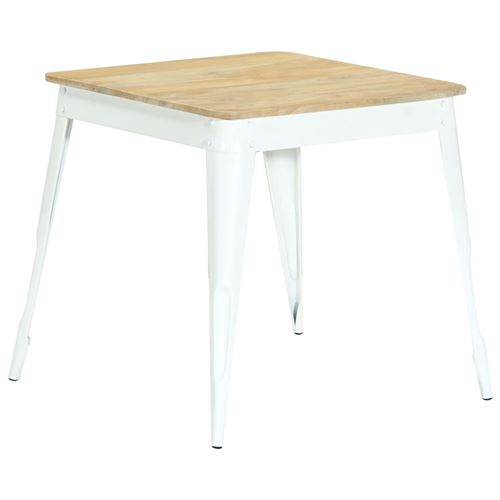 vidaXL Table de salle à manger 75x75x76 cm Bois de manguier massif