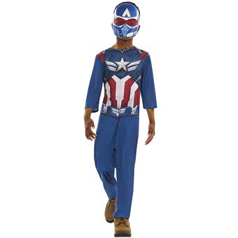 déguisement classique captain america enfant - 5/6 ans - bleu - générique r1001253t56 - 1