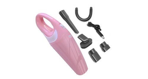 GENERIQUE - Aspirateur de voiture sans fil - 120W - Rechargeable - Rose - Image 2