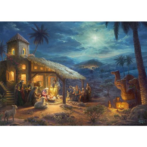 Puzzle Schmidt - Thomas Kinkade : Nativité, 1000 pièces